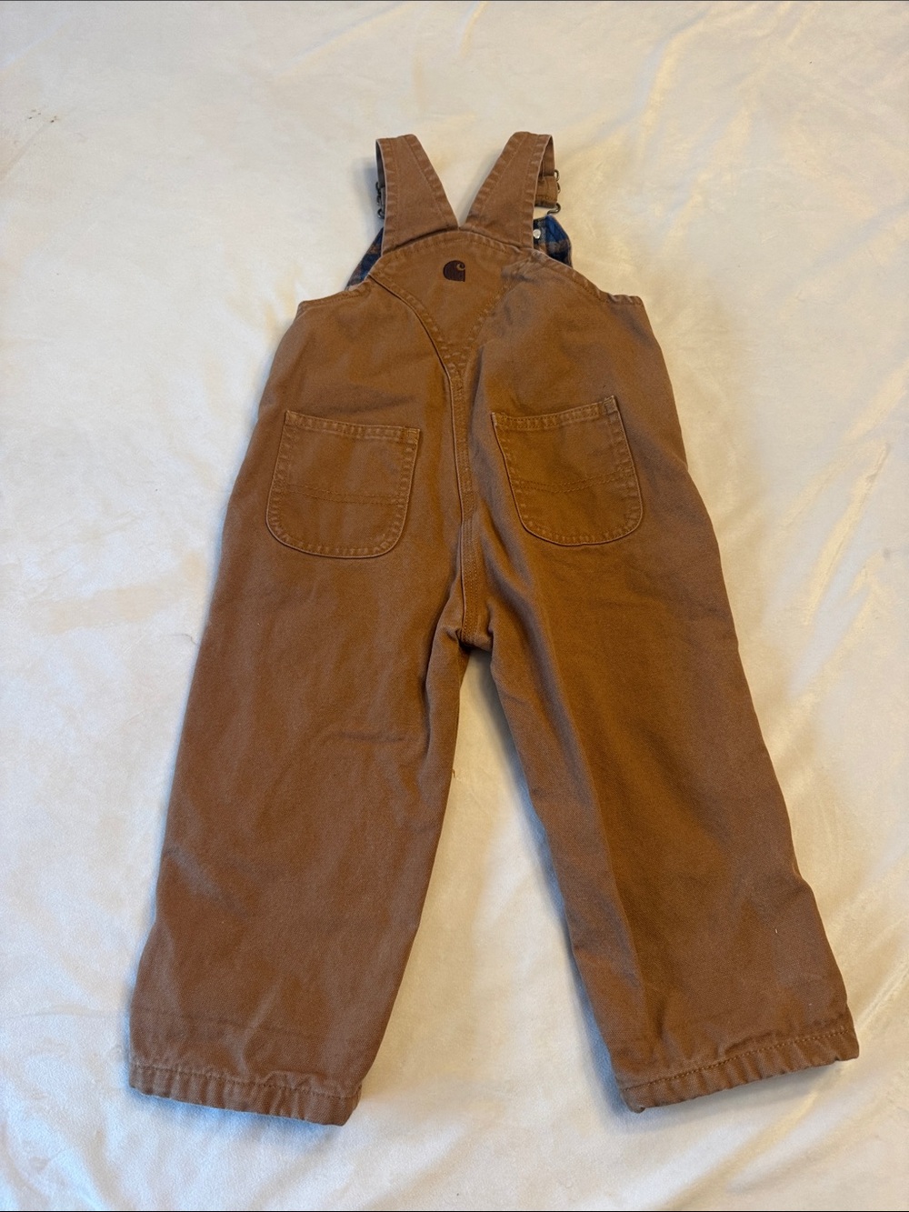 Carhartt Flannel Lined Overalls, sz 2T - Picture 9 of 11